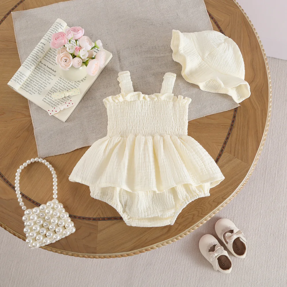 Conjunto coreano de algodón en color sólido