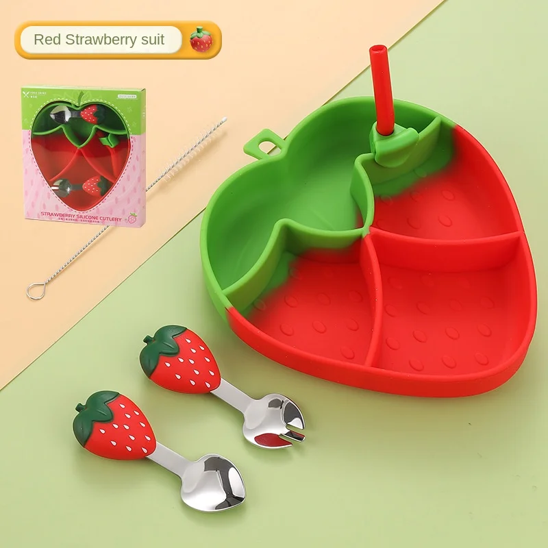 Plato de silicona con succión para bebé – Vajilla infantil segura - imagen 5