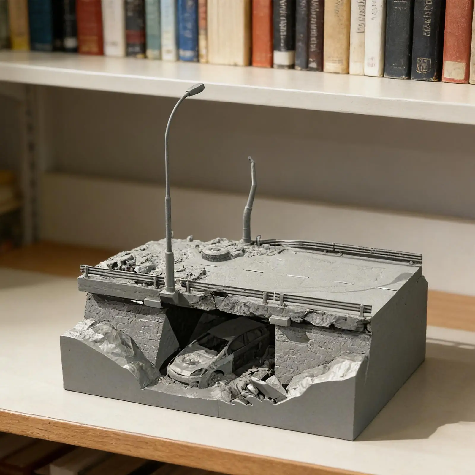 Maqueta de tren carretera en miniatura sin pintar para bricolaje - imagen 5