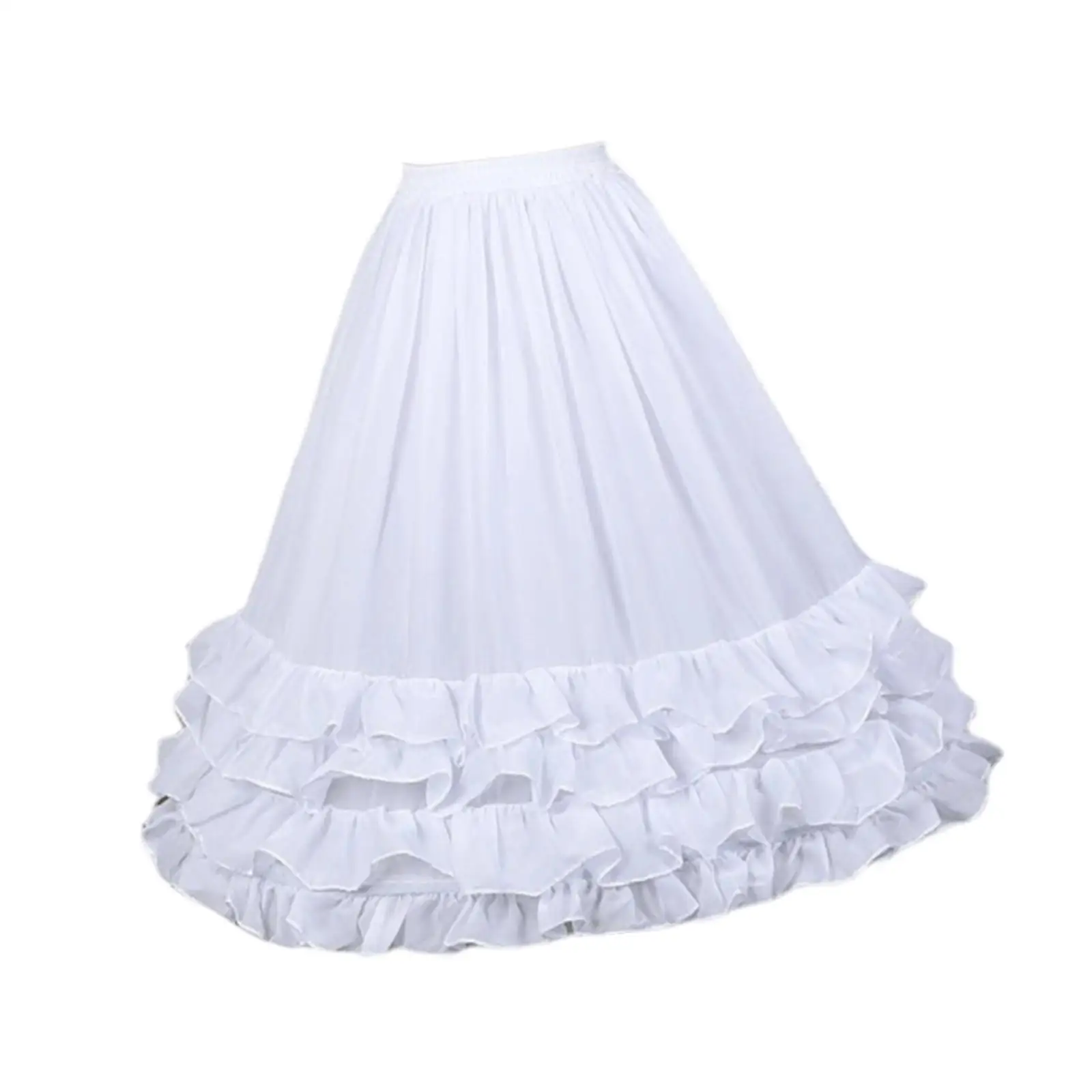 Falda de tirantes para niña elegante de flores con crinolina - imagen 5