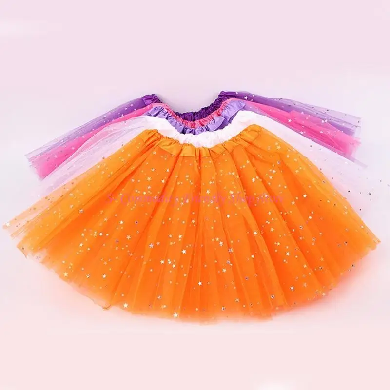 Vestido de ballet con lentejuelas y tul elástico para niñas