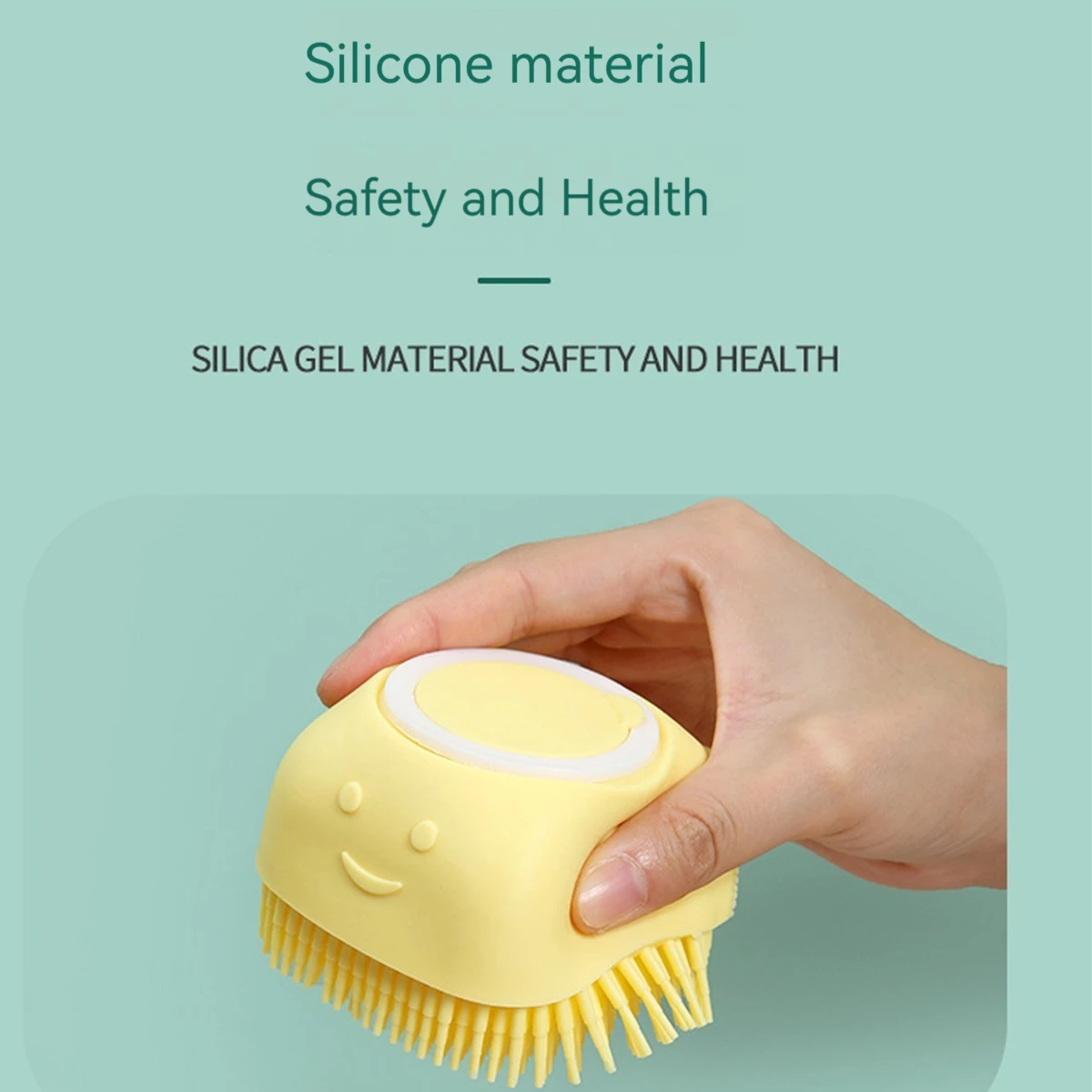 Cepillo de silicona para baño infantil: masaje y exfoliación