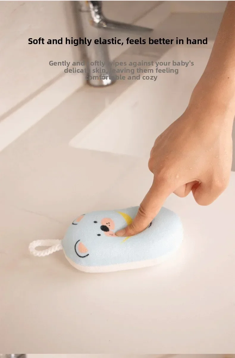 Esponjas de baño con dibujos animados para bebés