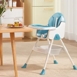 Asiento elevador portátil bebé, altura ajustable y plegable