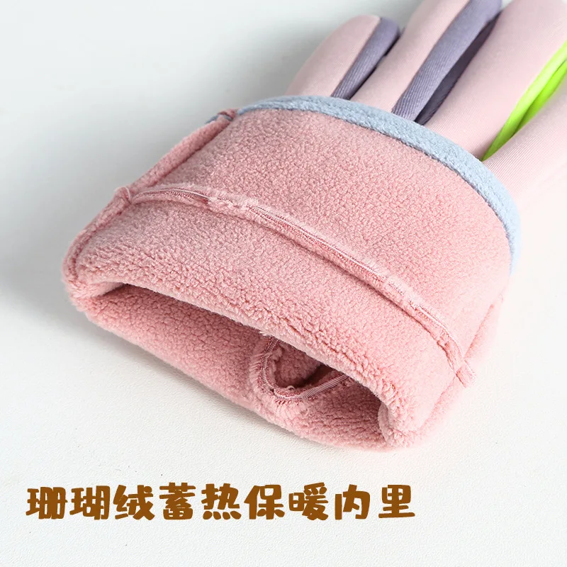 Guantes de invierno acolchados para niños - Resistente al viento - imagen 4