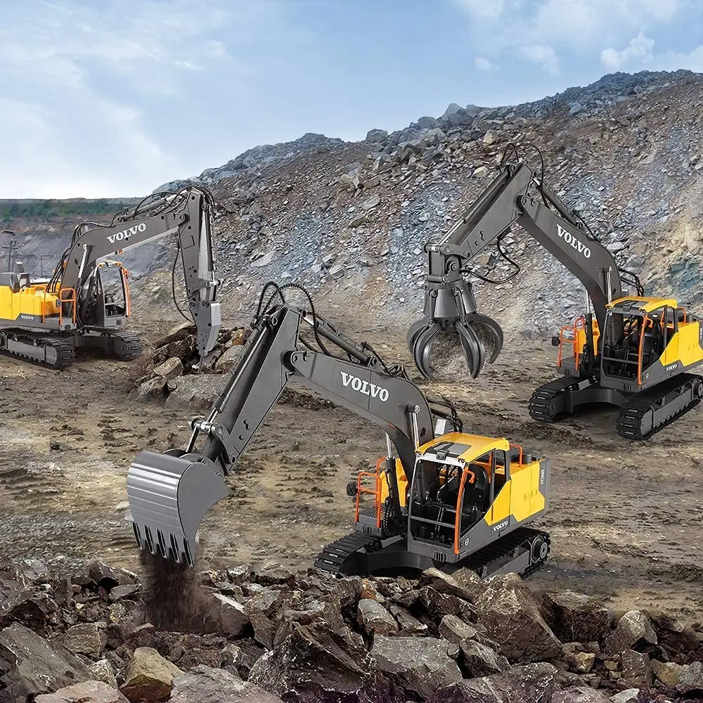 Excavadora radiocontrol de aleación 3 en 1 – Modelo ingeniería - imagen 4