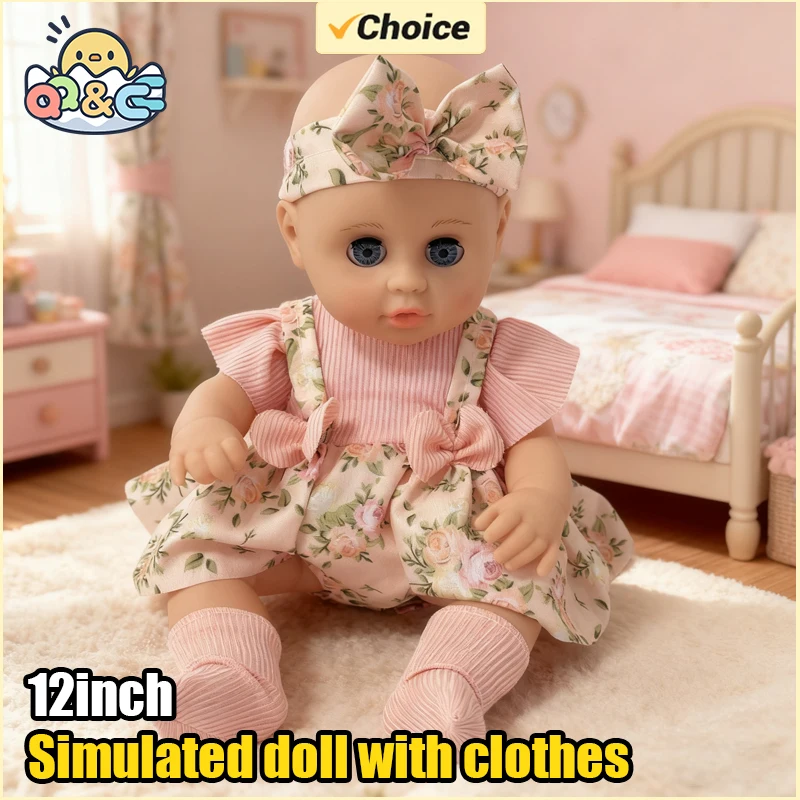 Muñeca de vinilo con ropa, ideal para casa de muñecas - imagen 2