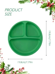 Plato de silicona suave con ventosa ergonómica para bebé – sin BPA