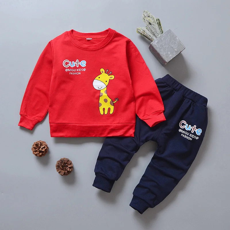 Conjunto infantil primavera y otoño para niños – camiseta y pantalón - imagen 2