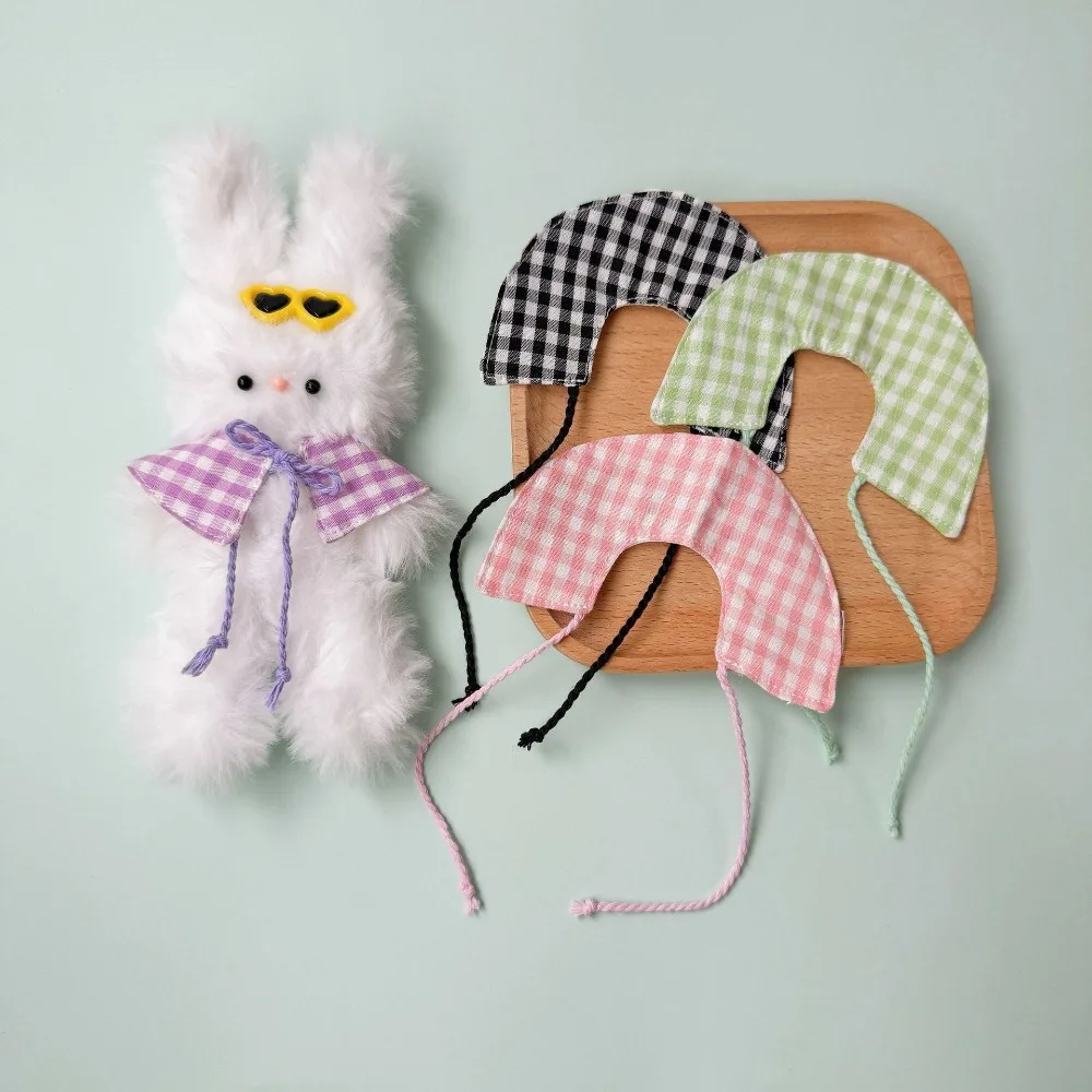 Ropa para muñecas estilo fiesta con capa a cuadros dopamina - imagen 5