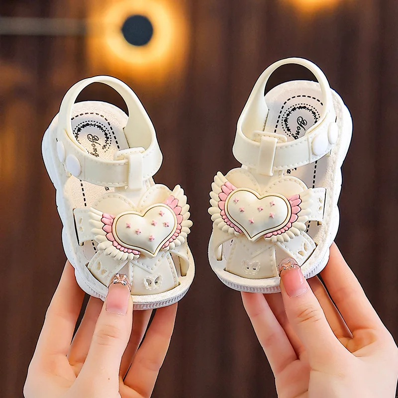 Sandalias de bebé niña con punta cerrada antideslizante - imagen 4