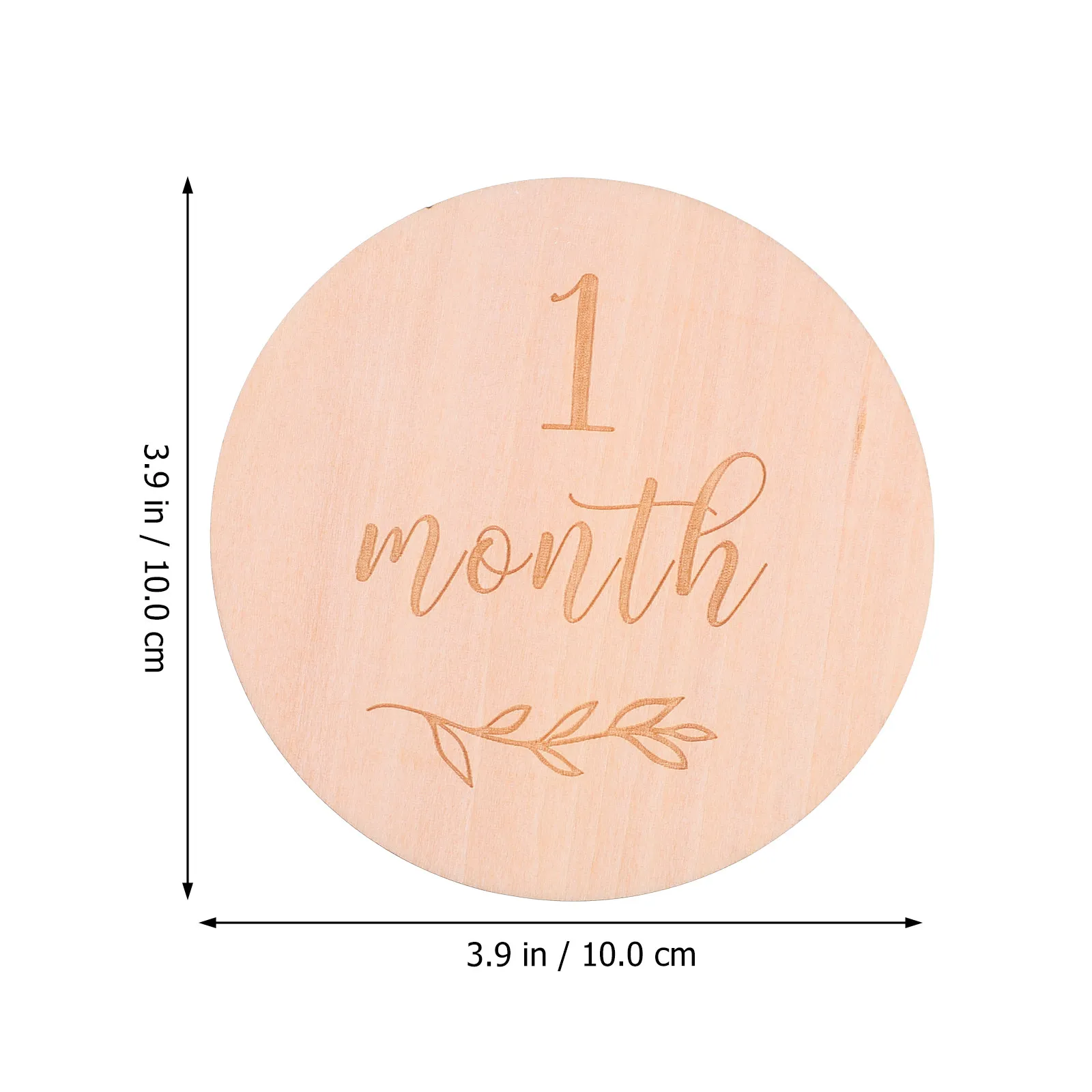 Tarjetas mensuales de crecimiento de madera para bebés con fotos - imagen 2