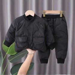 Traje acolchado infantil cálido para niños y niñas - Invierno