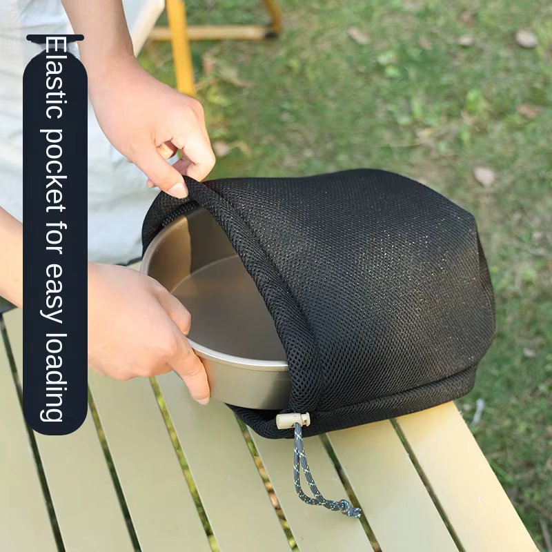 Bolsas organizer de malla con cordón para camping – Pack multicapa - imagen 5