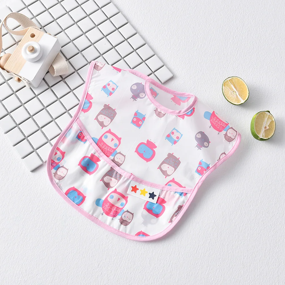 Baberos impermeables para bebé con bolsillo para eructos - imagen 2