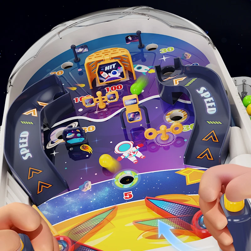 Juegos de mesa espaciales infantiles con pinball interior educativos - imagen 4