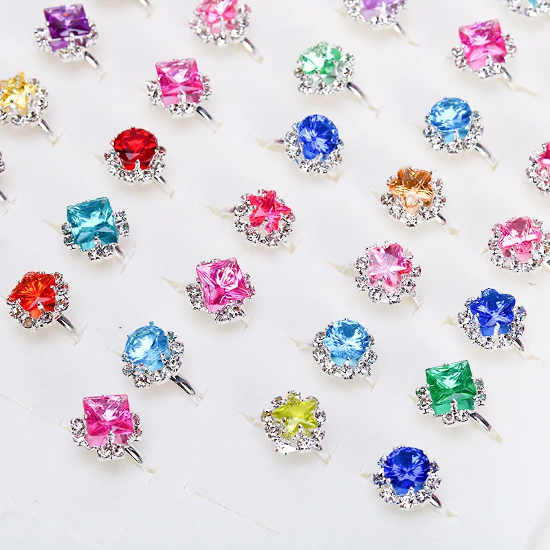 Anillos ajustables de juguete para niñas – fantasía de joyería - imagen 2