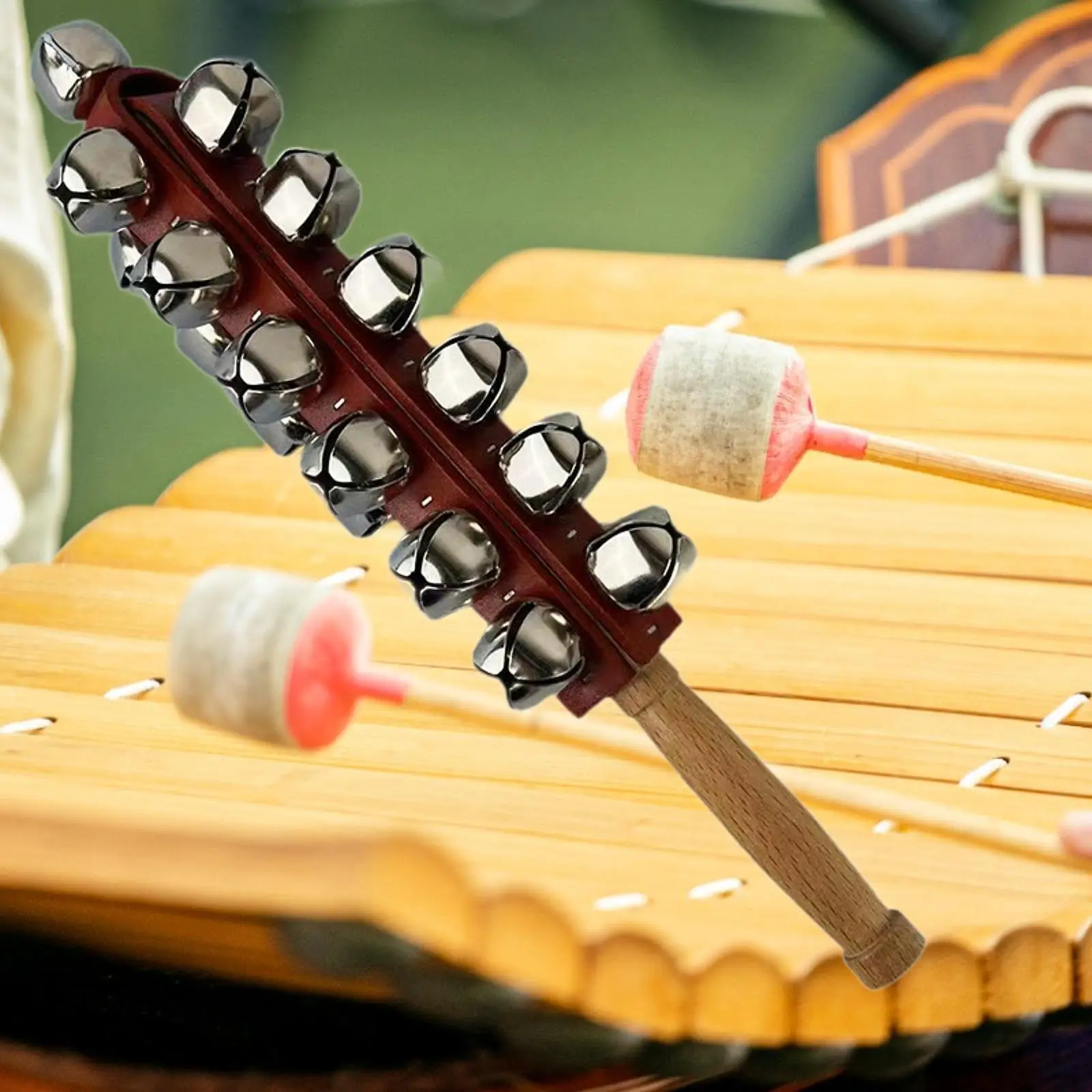 Campanas de mano navideñas para niños: sonido claro y cascabel - imagen 4