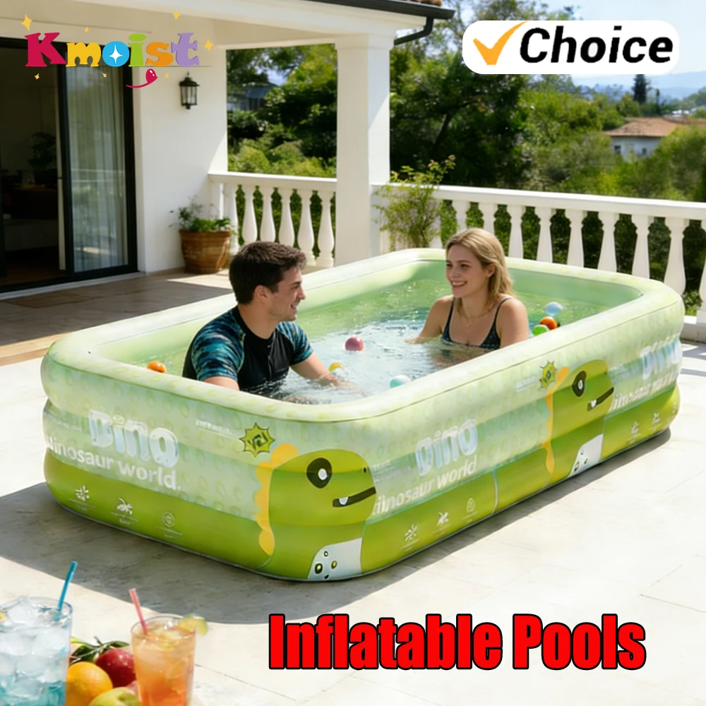 Grote piscina hinchable plegable con estructura extraíble interior - imagen 2