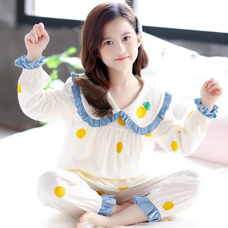 Pijama de niña algodón transpirable manga larga - imagen 4