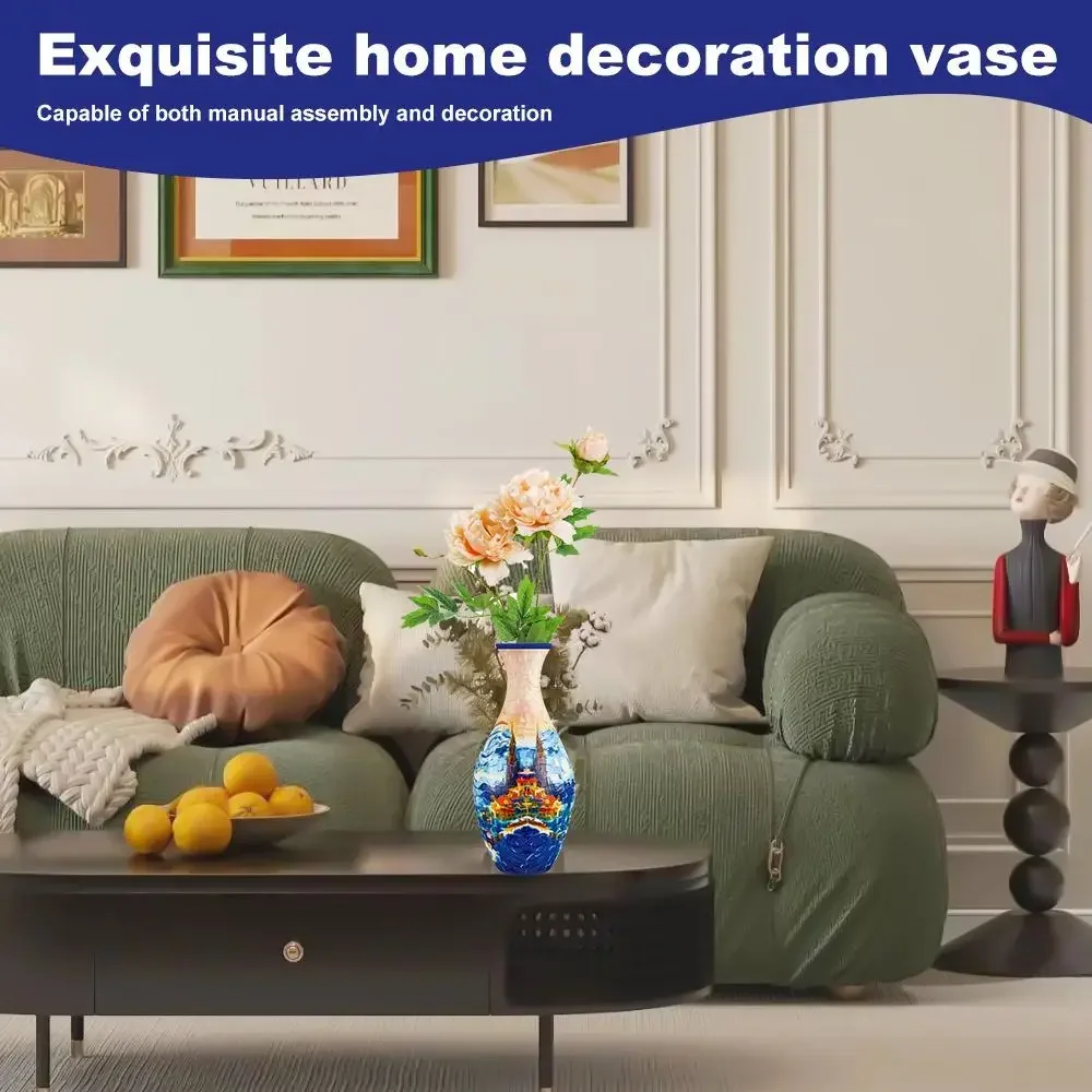 Puzle 3D de flores de plástico curvo para manualidades - imagen 5