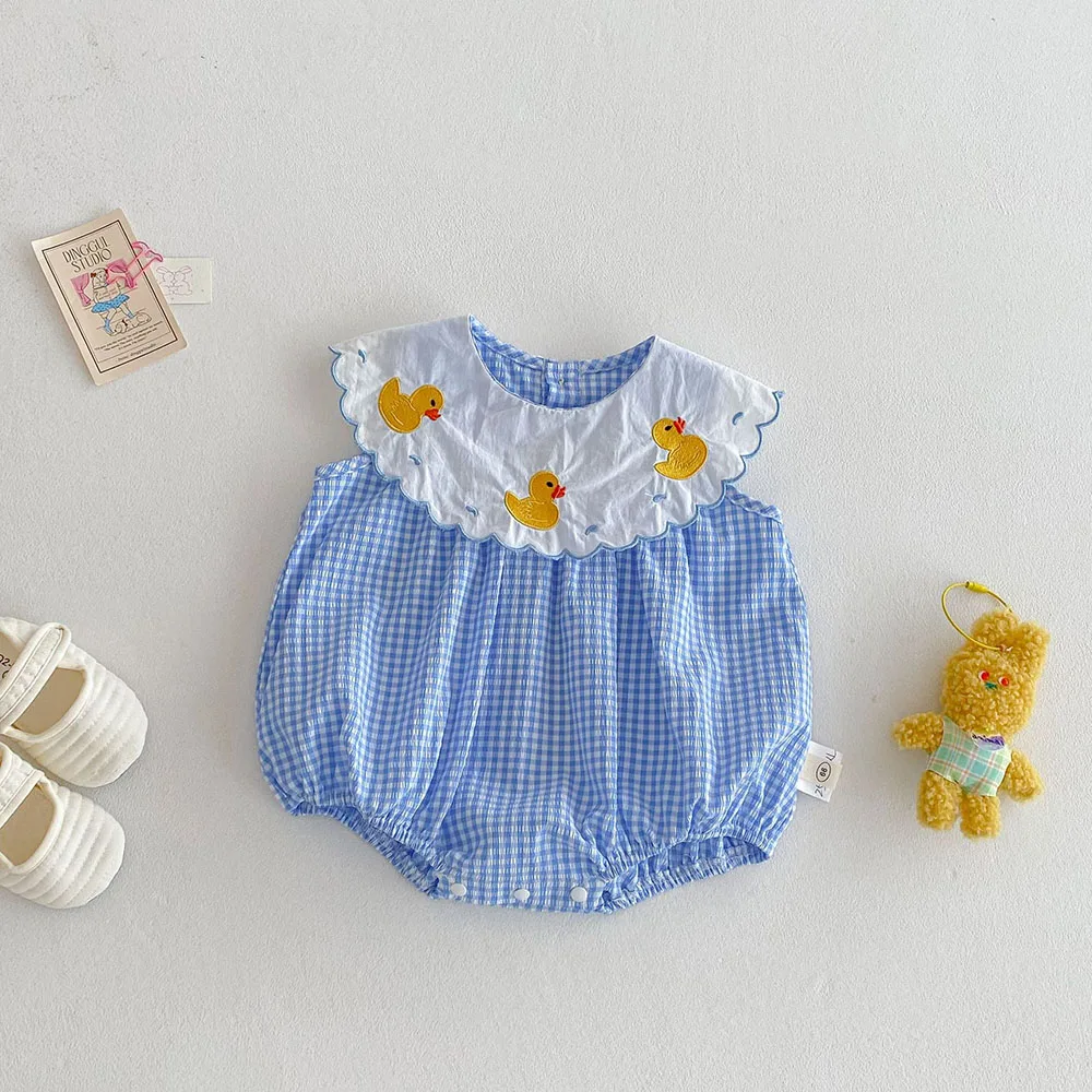 Body sin mangas para niña - Cuello Peter Pan verano 0-2 años - imagen 5