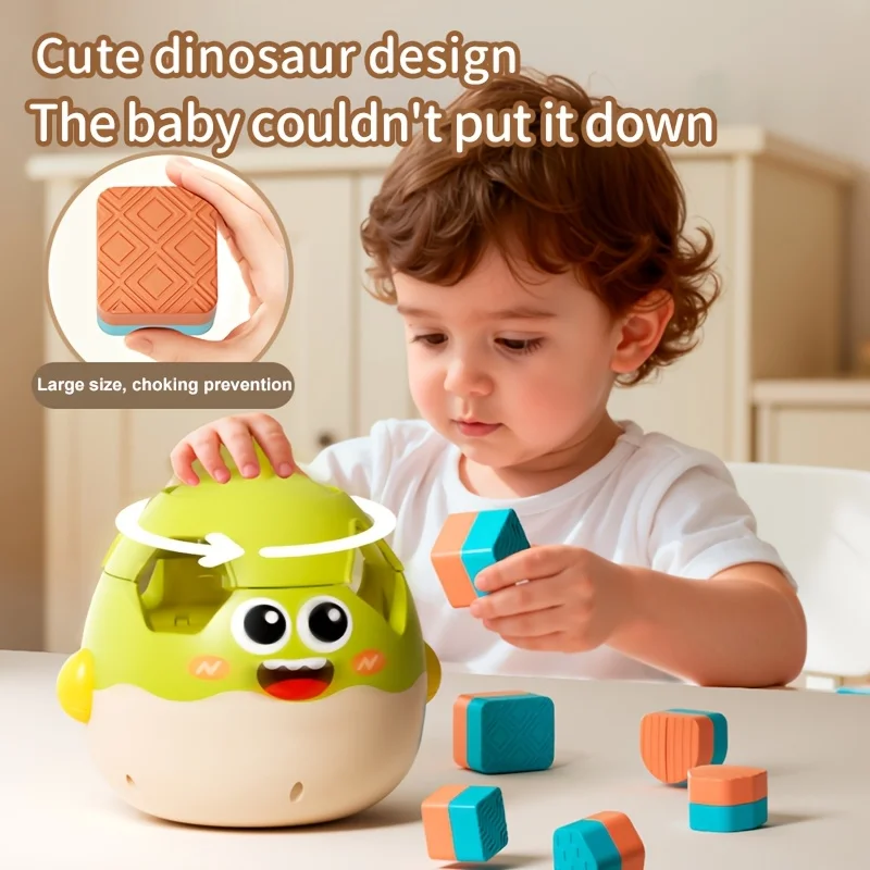 Juguete educativo de colores con dinosaurio