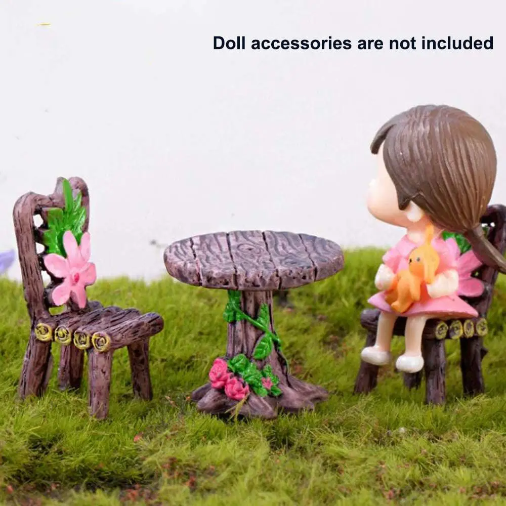 Accesorios para casa de muñecas: jardín de hadas en miniatura creativo - imagen 4