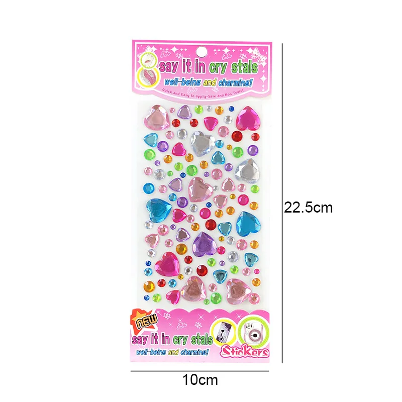 Pegatinas de diamante 3D multicolores