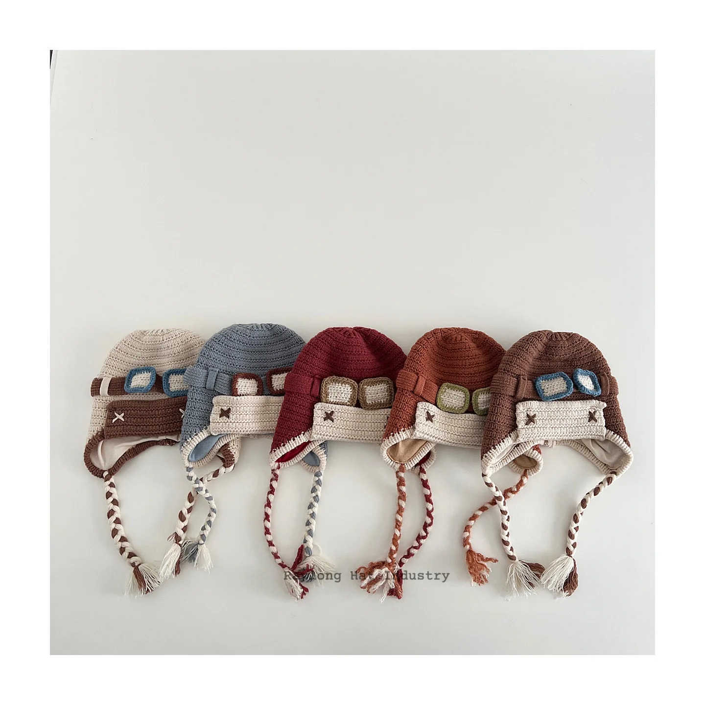 Gorro infantil con protección de oídos estilo piloto de dibujos - imagen 2
