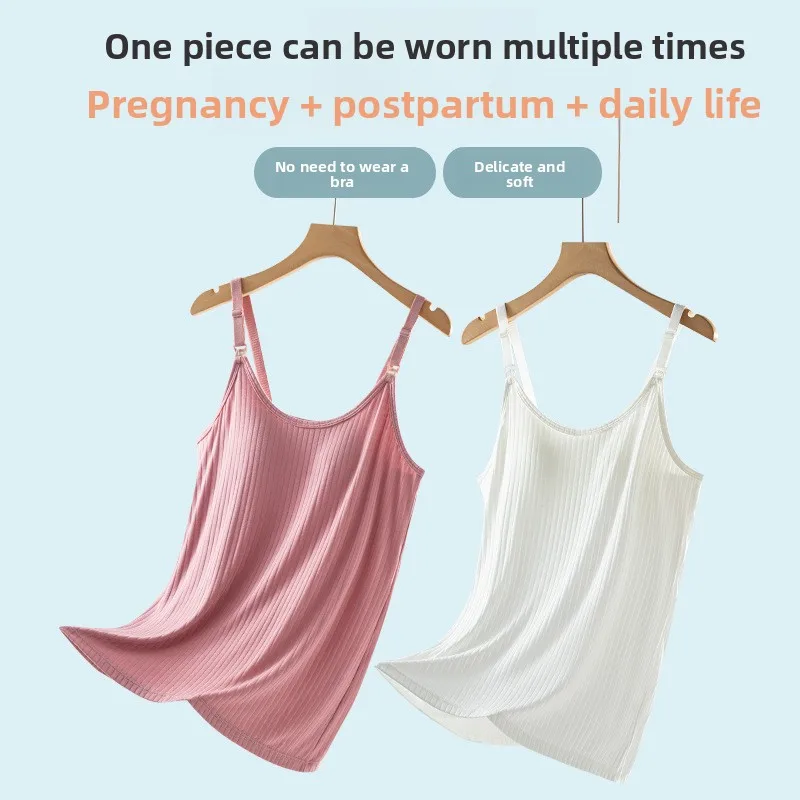 Camisola de lactancia para embarazo y posparto sin sujetador hogar - imagen 4