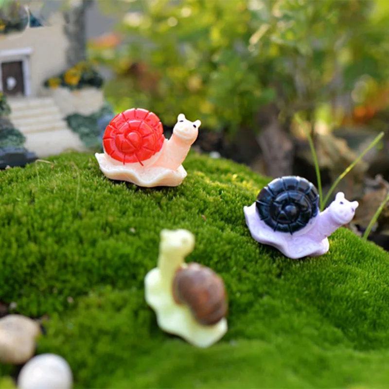 Decoración con micropaisaje: tres figuras