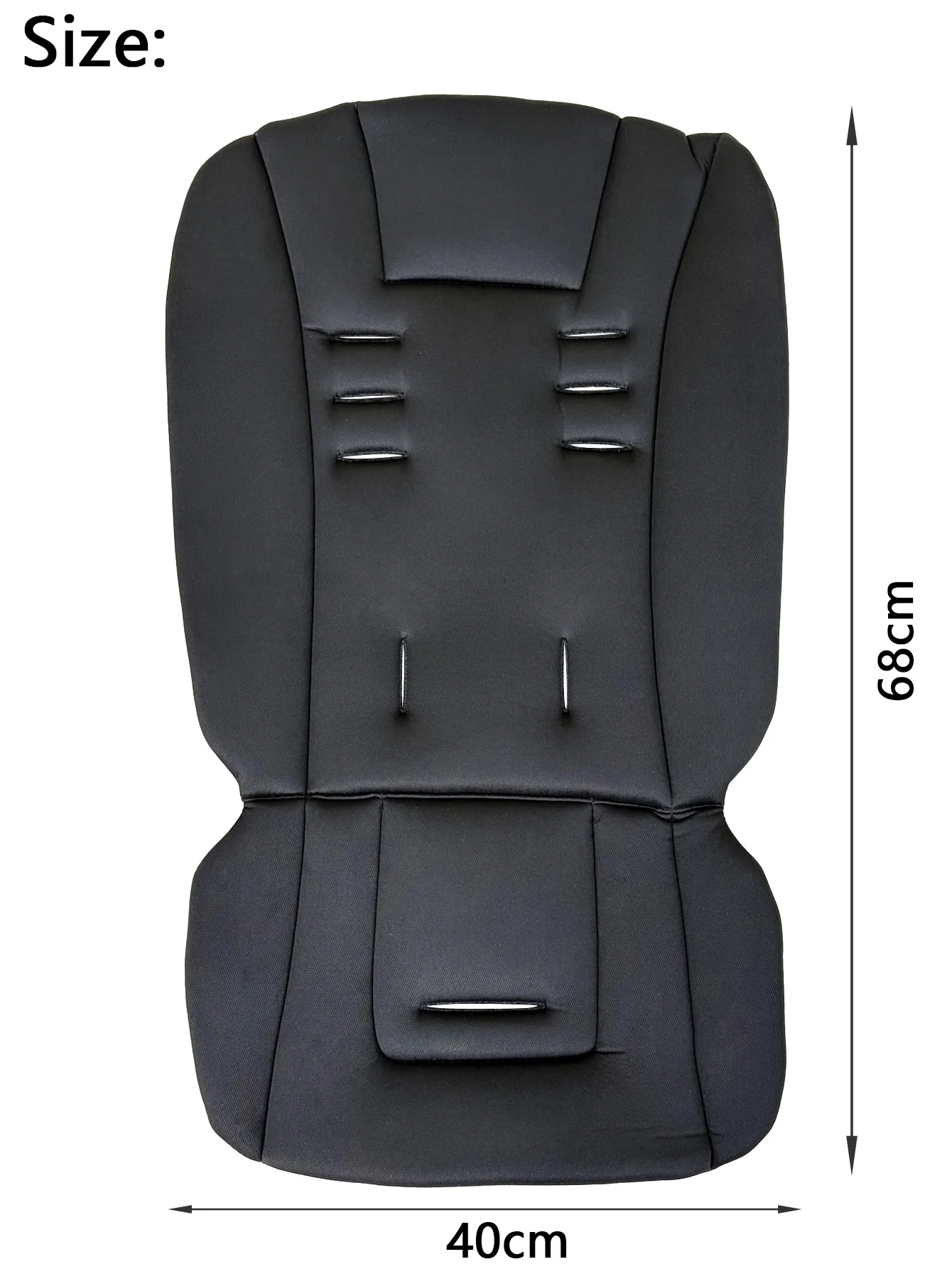 Cojín colocado en silla alta para niños