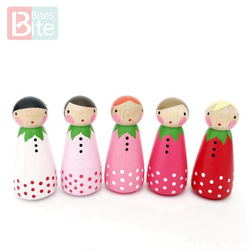 Muñecos de madera para pintar: figuras de decoración para manualidades