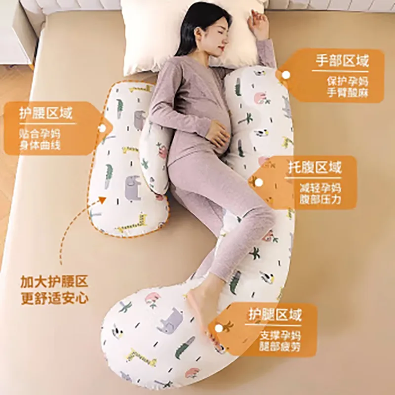 Almohada de embarazo lateral para dormir con soporte lumbar - imagen 3