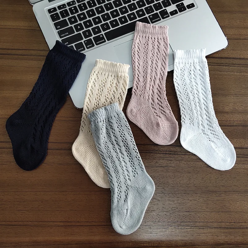 Calcetines infantiles de verano para niñas: largos hasta la rodilla - imagen 3