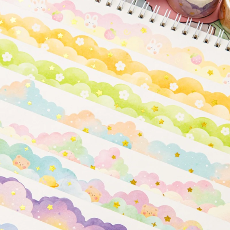 Cinta washi nubes en degradado para manualidades infantiles - imagen 4