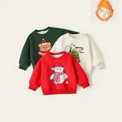 Sudadera infantil de terciopelo gruesa acolchada de invierno