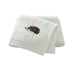 Manta de bebé para cochecito, saco de dormir tejido súper suave