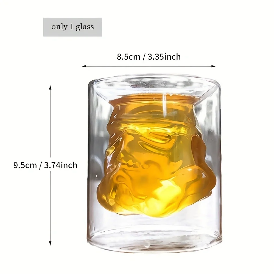 Carefe decantador de whisky transparente con vasos para regalo - imagen 2