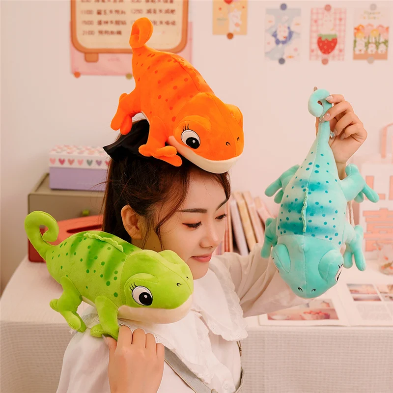 Peluche almohada de camaleón y lagarto para regalar en Navidad - imagen 3