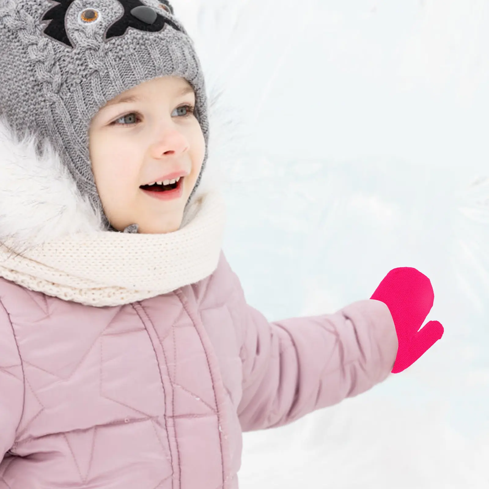 Juego de 5 pares de guantes de invierno para niños
