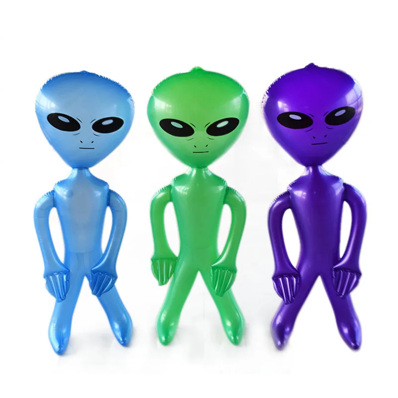 Juguetes inflables de alienígena para Halloween y Navidad infantiles