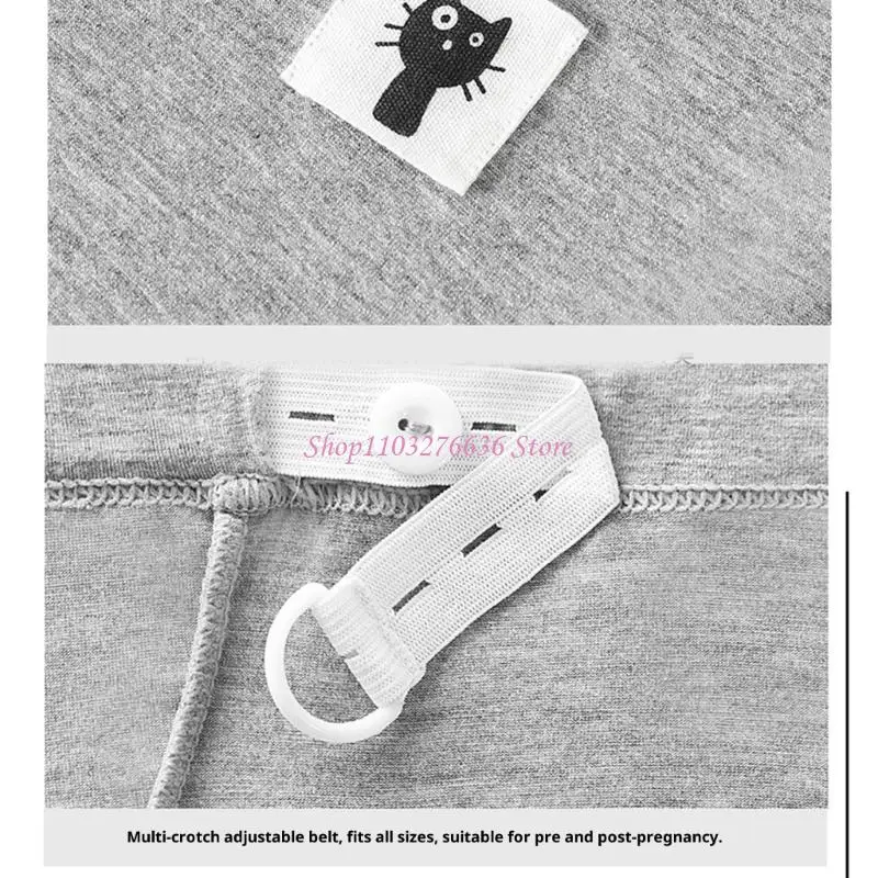 Ropa interior de embarazo con banda ajustable y soporte para vientre - imagen 2