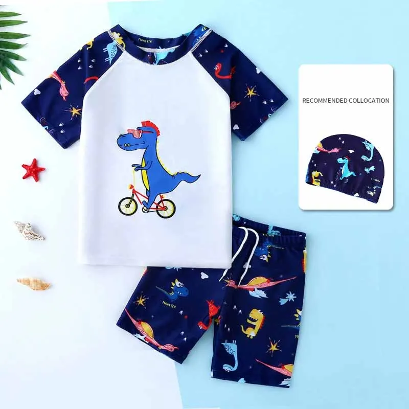 Traje de baño infantil de secado rápido, estilo playa separado - imagen 4