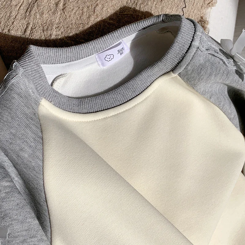 MILANCEL sudadera con capucha infantil de otoño rayas arco fino - imagen 5