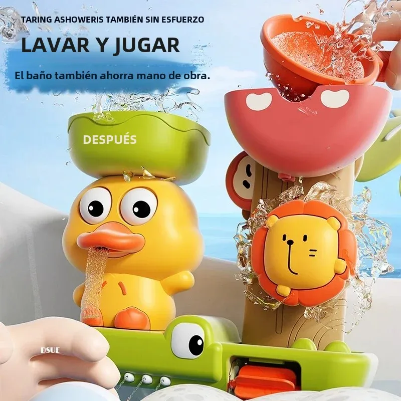 Rueda de agua León – Juguete de baño para bebé con ventosa para la bañera - imagen 3