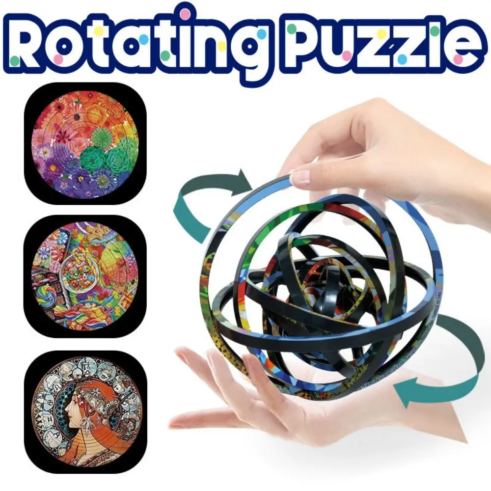 Rompecabezas 3D giratorio de manualidades con bolas y bloques - imagen 5