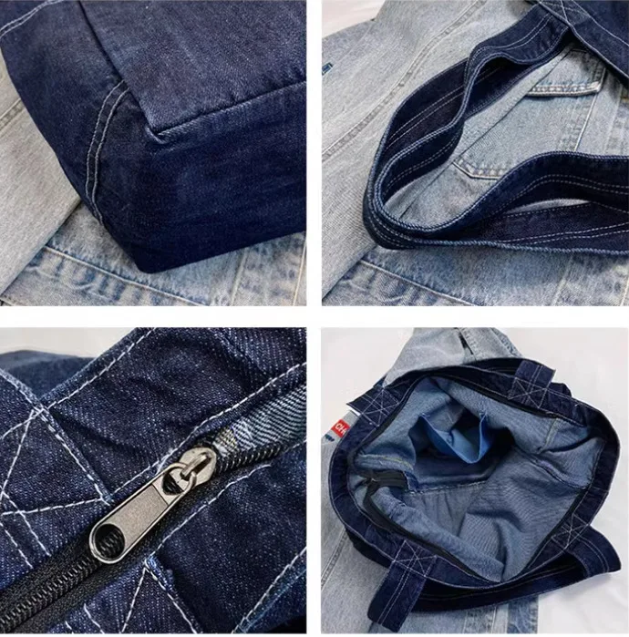 Detalle de bolsillos y cierre