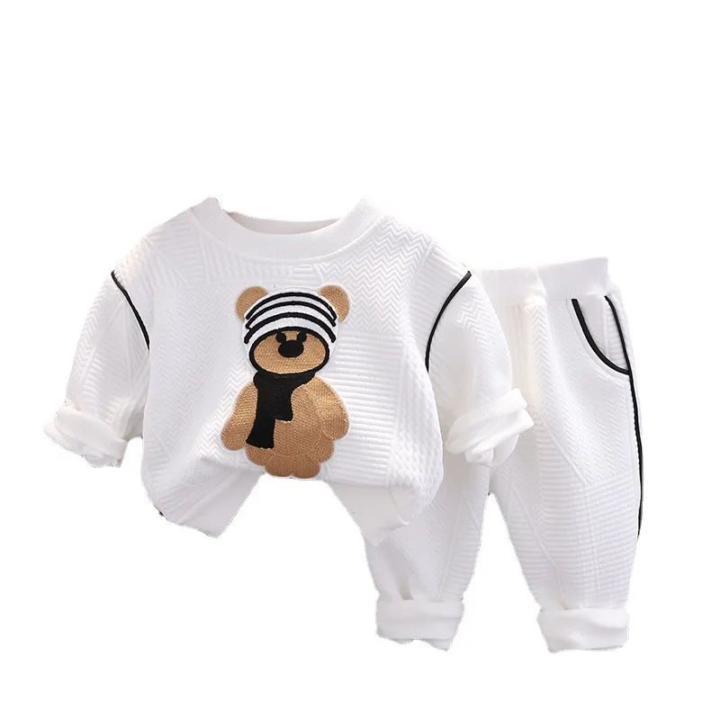 Conjunto bebé otoño: camiseta y pantalón de chándal en algodón - imagen 4